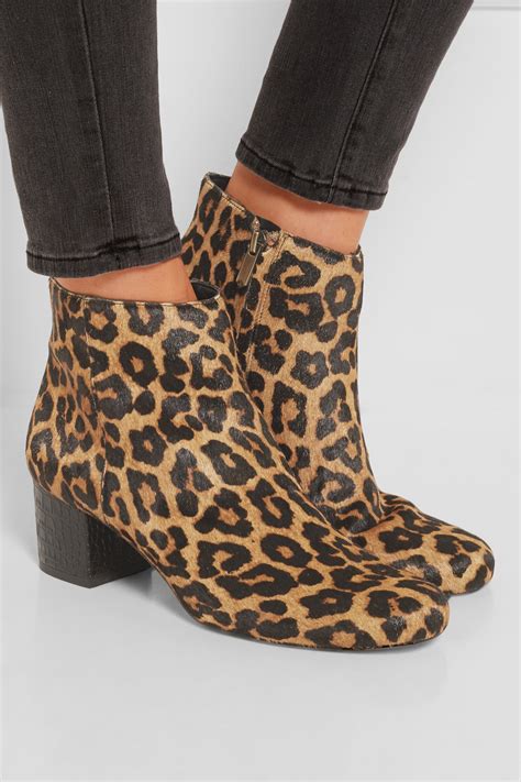 leopard print calf hair shoes.